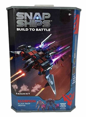 Snap Ships Build To Battle SCORPION K.L.A.W. TROOP DROPPER NIB (X)