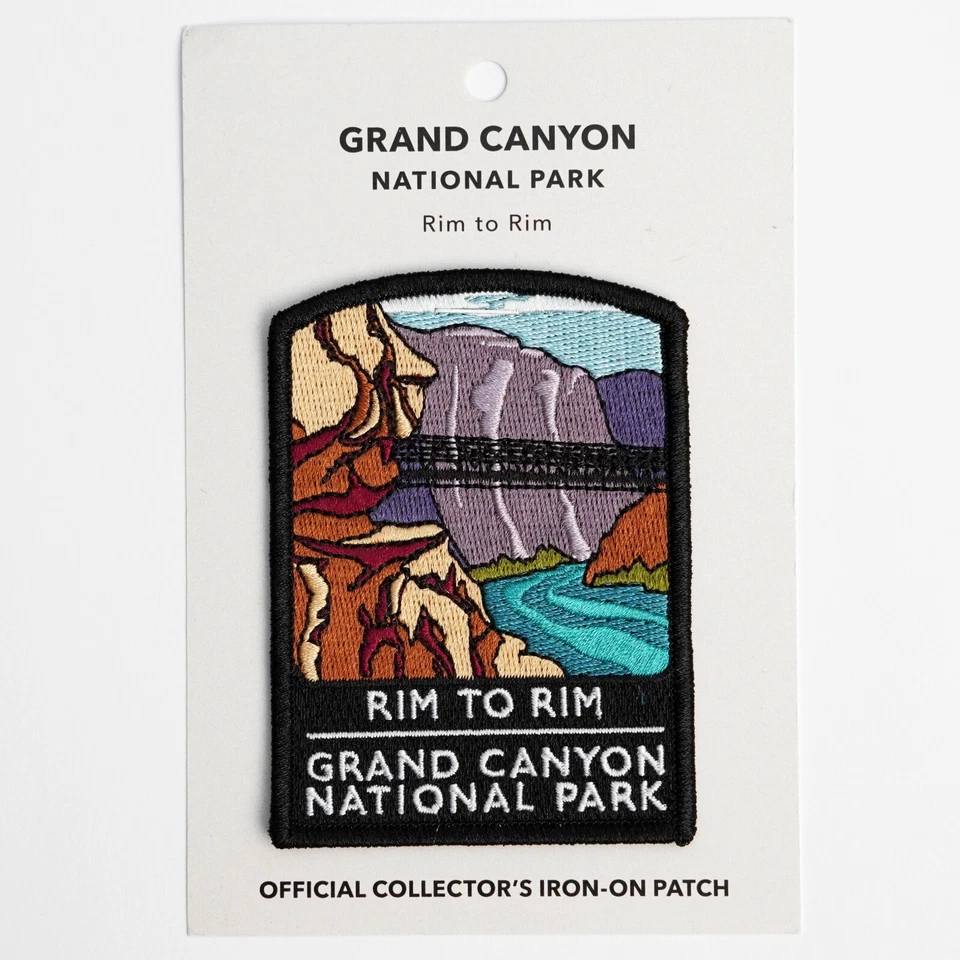 Parche de recuerdo oficial del Parque Nacional del Gran Cañón borde a borde Arizona R2R Foto 2 de 4