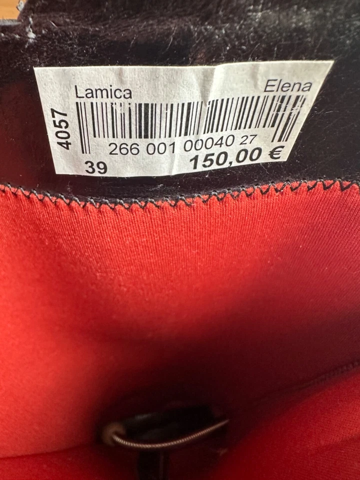  NEU!! LAMICA Stiefel Stiefelette Leder schwarz NP 150,00 Euro Gr. 39 - Bild 3 von 3