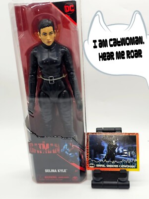 The Batman Selina Kyle 12'' Collectible Action Figure W/Retro Movie Card - DC Com