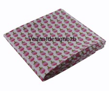 Hand Block Floral Print 100 Cotton Multicolor Fabric Running 5 Yard Indian