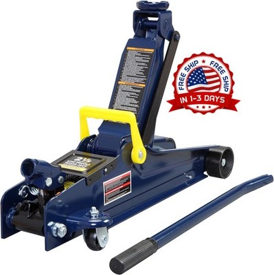 Gato De Piso, Gato Hidraulico Para Automovil De 2.5 Toneladas, Azul, NUEVO