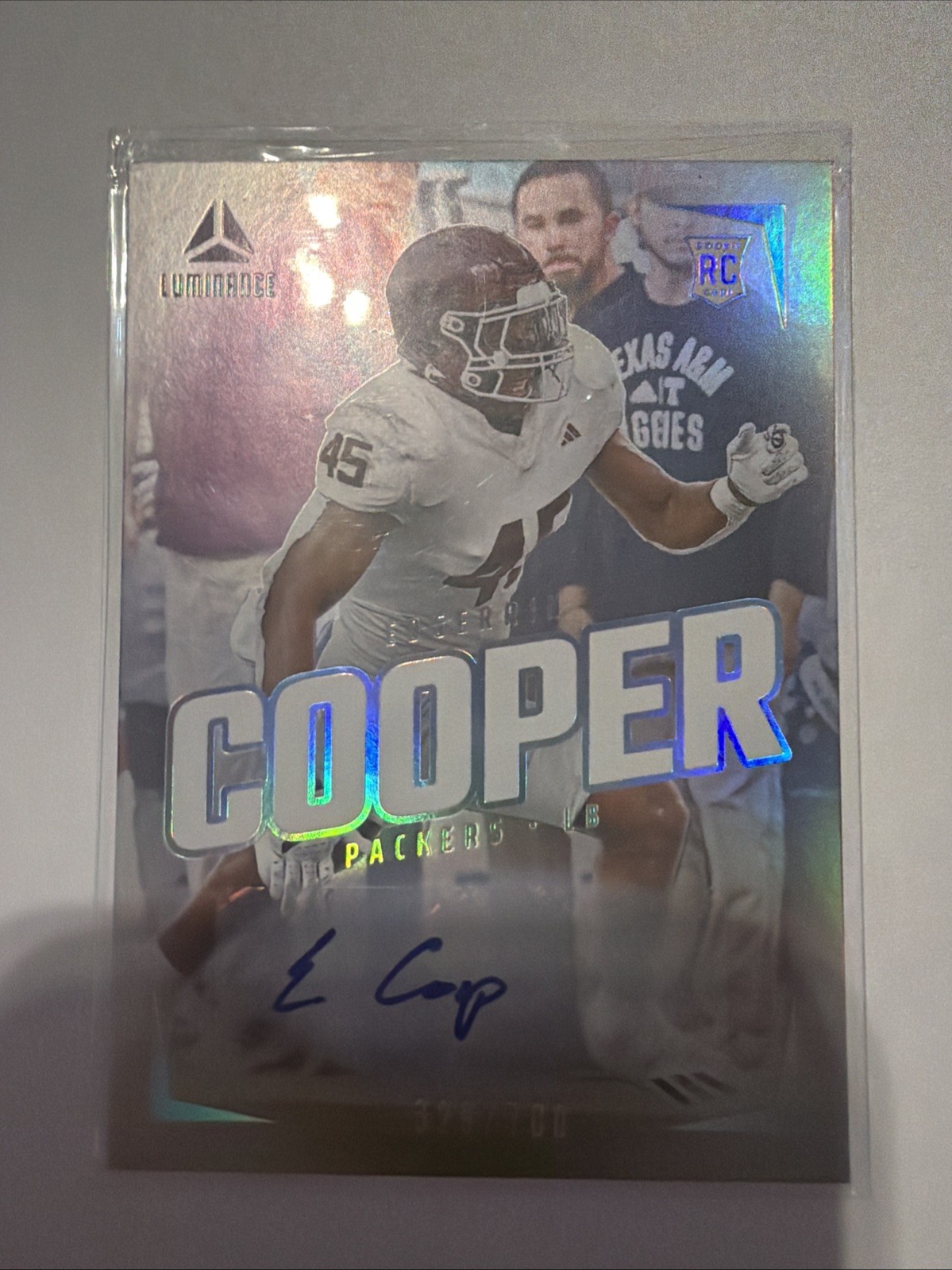 Edgerrin Cooper Panini Luminance #137 Autograph