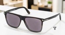 TOM FORD Fletcher FT0832 55C Havana Smoke Mirror Plastic 57 mm Men's Sunglasses