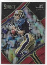 2023 Select Draft Picks Red Prizm Field Level Dan Marino Dolphins QB #015/149
