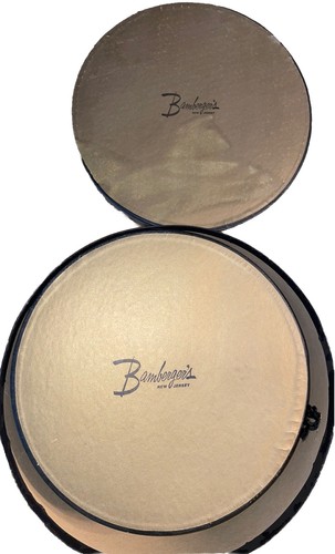 Bamberger's Department NJ Flor De Lis Hat Box Nero Oro Nidificazione Set di 2 VNTG - Foto 8 di 19