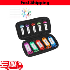 USB Flash Drive Organizer with Personalized Labels - Neoprene Case, 10 Slots...