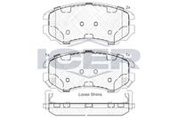 Bremsbelagsatz Vorne Mando-System FüR Hyundai Coupe I RD II Ab 02-> 58101-2CA10