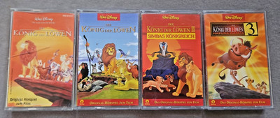 4x Disney König der Löwen Hörspiel Kassetten Set / MC Sammlung