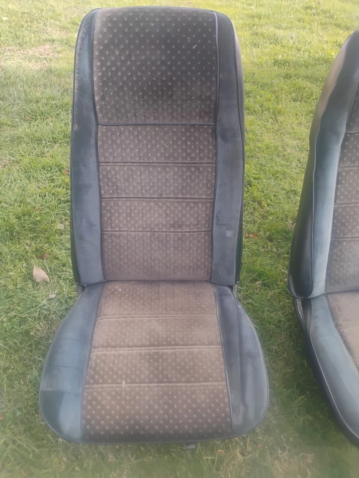 1971-1973 Ford Mustang Front Bucket Seats Left / Right OEM Mercury Cougar Black - Image 3 of 4