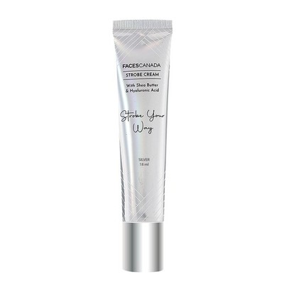 FACESCANADA Strobe Cream Silver 18ml Illuminating & Glowing Makeup Base