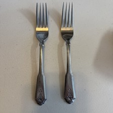 BRENTWOOD - Rogers Co Glossy Stainless Korea - Flatware - Lot Of 2 Dinner Forks