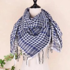 Large Arab Shemagh Headscarf with Tassel Costume Head Neck Scarf Bandana Keffiye