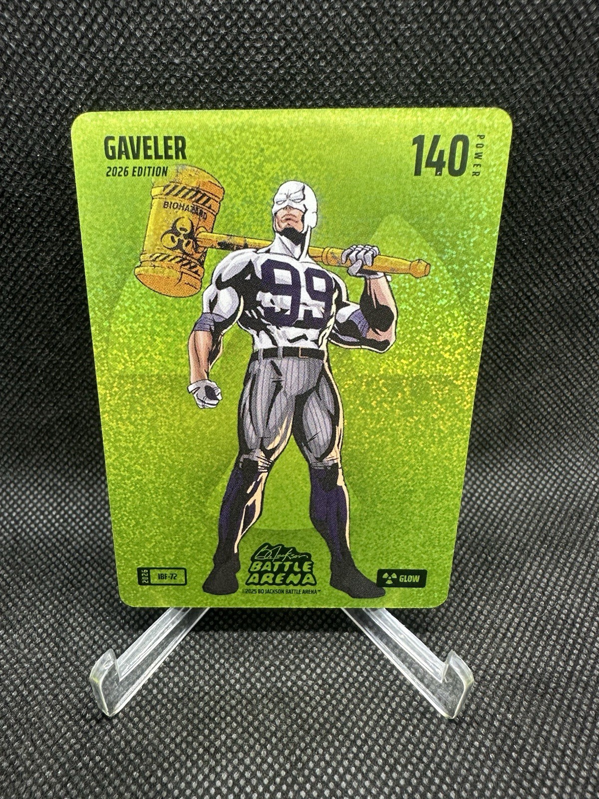 Gaveler 2026 Bo Jackson Battle Arena #72 Icons Battle Foil Glow