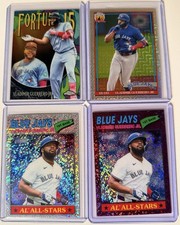 Vladimir Guerrero Jr Lot 3x Topps Heritage Chrome Refractor + Prism Blue Jays