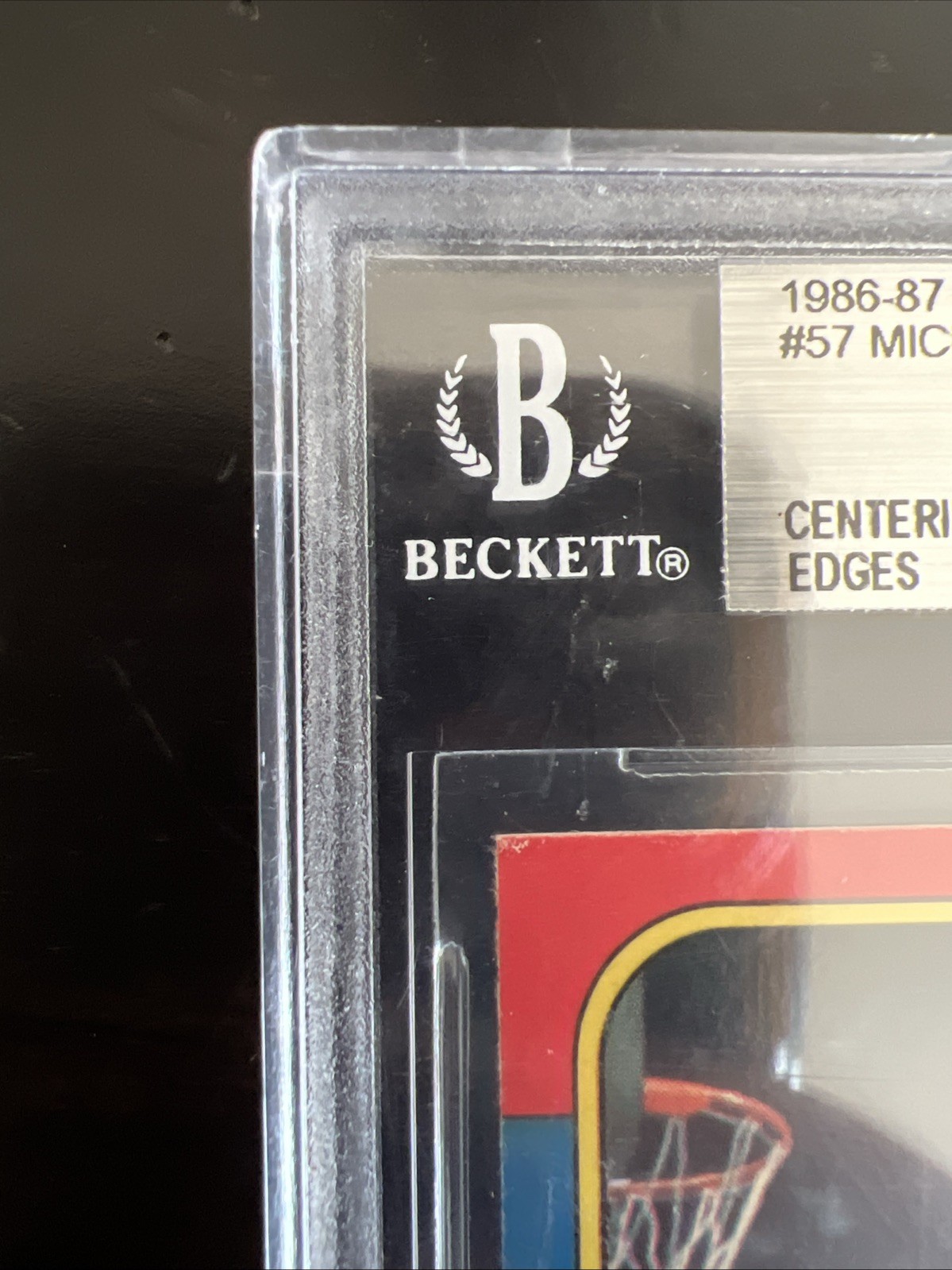 MICHAEL JORDAN 1986-87 FLEER #57 ROOKIE RC BGS 8.5 (2 - 9.5 & 9 Subgrades) view 3