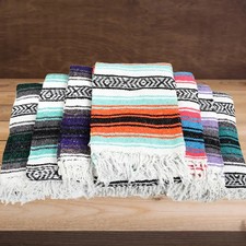 Throw Blanket Authentic Mexican Blanket Yoga Picnic Beach Home Gift Bed Couch