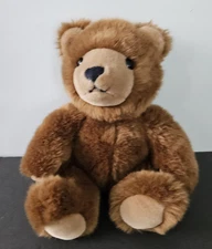Applause Brown/Tan 14" Sitting Soft Bear Plush Stuffed Animal Toy
