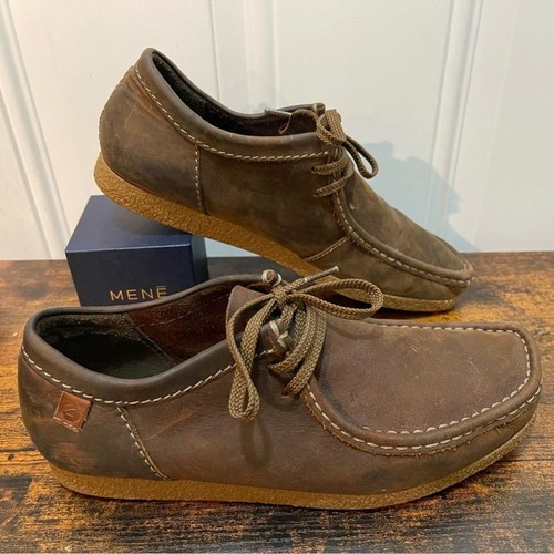Clarks Mens Shoes Oxford Leather Distressed Lace Up Size 9.5 Brown 61391760 - Picture 10 of 16