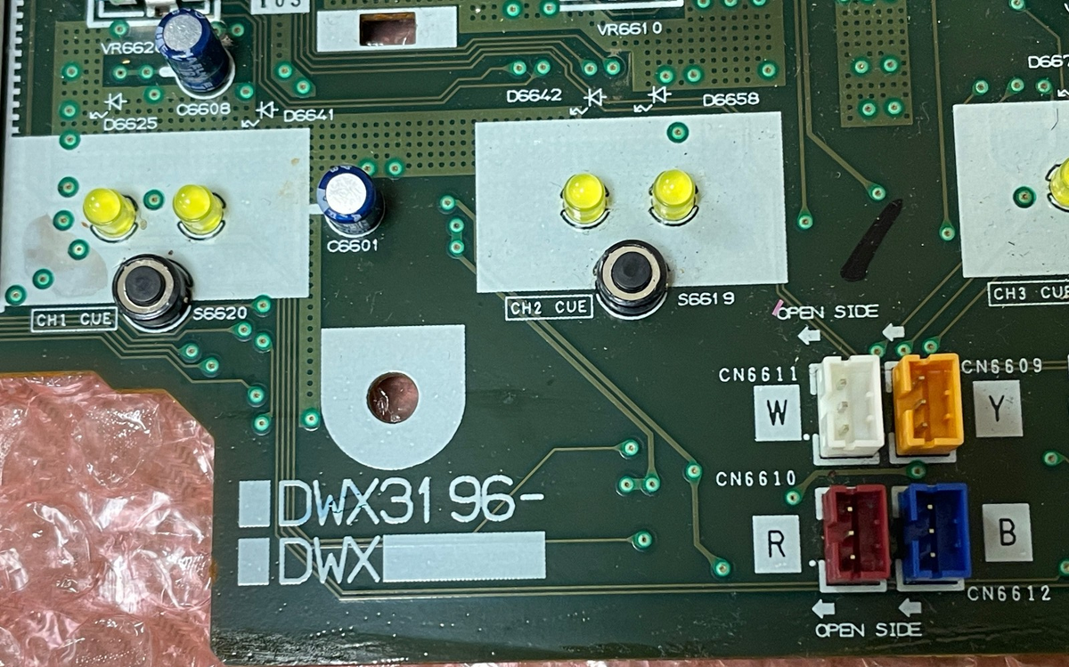 PIONEERDJM 900NXS USED . Control pcb with VFL display Part