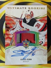 2020-21 Ultimate Rookies Gilles Senn Rookie Auto Patch RPA #116 /99