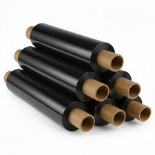 Black Pallet Wrap Stretch Shrink Cling Film Heavy Duty Extended Core - All Sizes