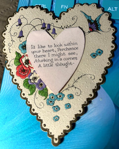 VINTAGE VALENTINE - EMBOSSED, DECKLE EDGE