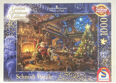 Schmidt  Santa s Workshop  Thomas Kinkade 1000 Pc Puzzle | Christmas Art