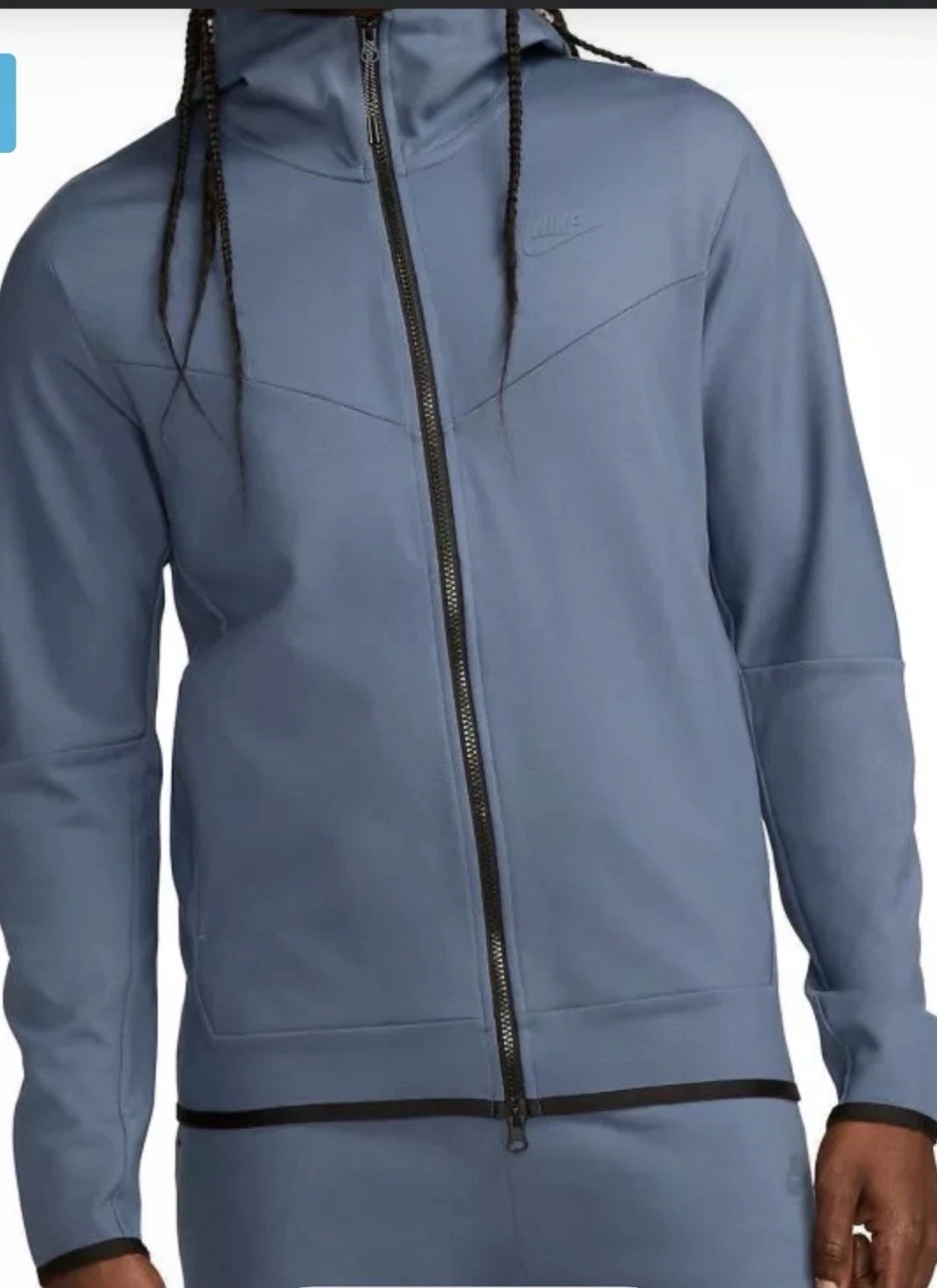 Nike Tech Fleece Lightweight Full Zip Hoodie Men's XL Diffused Blue DX0822-491
