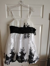 Black & White Prom Dress.  Size 8. New with tags.