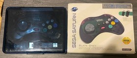 Retro-Bit SEGA Saturn 2.4 GHz Wireless Controller Slate Gray Clear This Is Cool