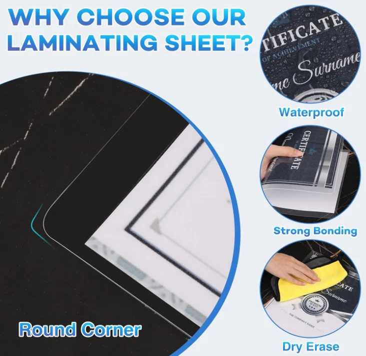 600 фондов para laminación térmica 8,5x11 дюймов, 3 мил, tamaño carta claras, Nuevo - Изображение 4 из 4