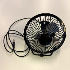 Dunelm USB Powered Black Metal Desk Fan Adjustable Tilt Head 5V 2.5W