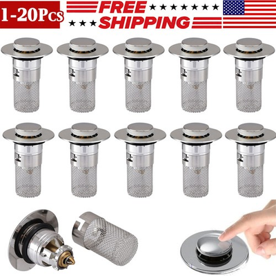 #ad #ad Floor Drain Filter Hair Catcher Pop Up Shower Sink Mesh Basket Strainer Draining $22.61