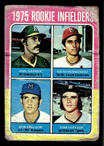 1975 Topps #623 Rookie Infielders (P. Garner / Keith Hernandez RC) - (Low Grade)