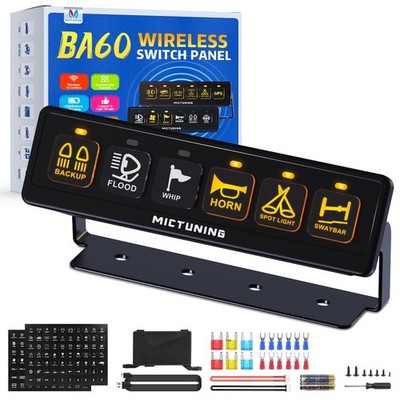 BA Wireless RGB Switch Panel Momentary Strobe Flash Circuit Relay Control System