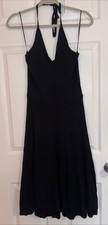 Women’s A New Day Ribbed Halter Sweater Dress Black Medium NWT