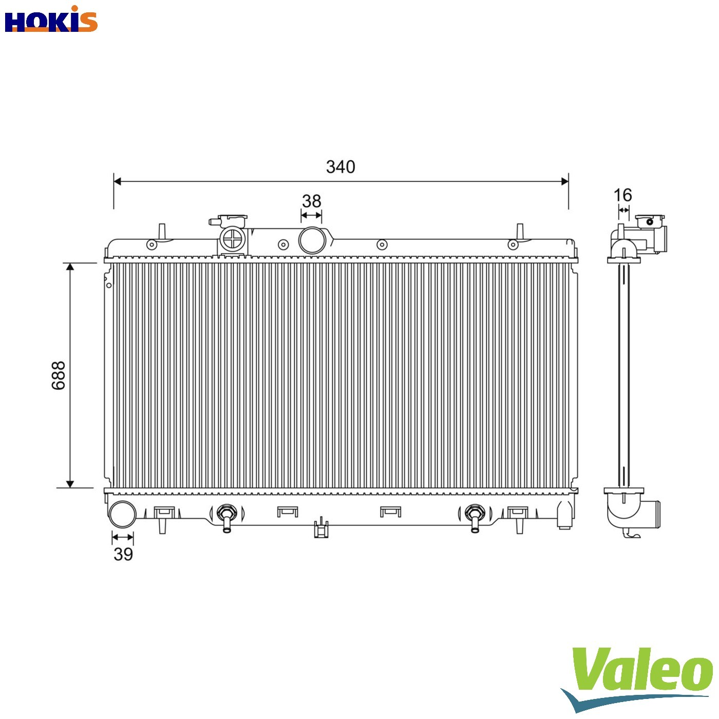RADIATOR ENGINE COOLING 701204 FOR SUBARU LEGACY/IV/Station/Wagon LIBERTY 2.0L