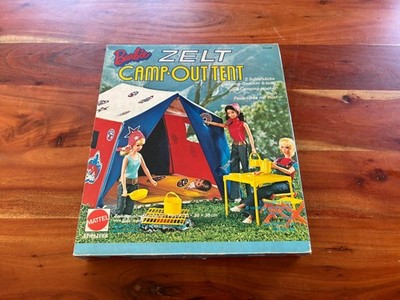 Barbie 90-4288 Zelt Camp Out Tent Mattel Spielzeug in OVP