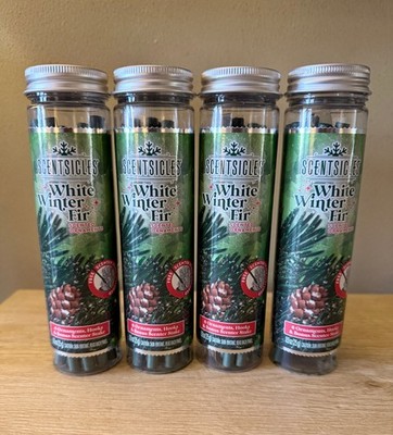 White Winter Fir ScentSicles Scented Ornaments 4 Bottles 24 +Bonus Scenter Stake
