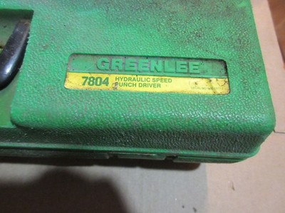 used Greenlee 7806SB Quick Draw Punch Driver Kit 1/2''-2'' Tested
