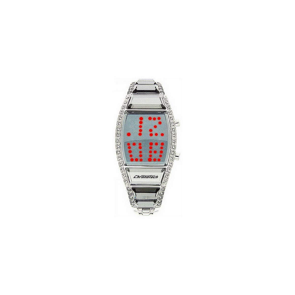 Женские цифровые часы Chronotech с ремешком из нержавеющей стали CT7122LS-08M