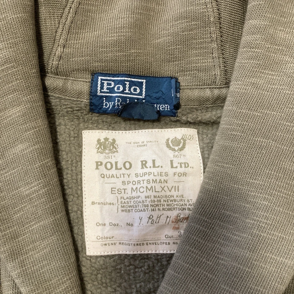 Polo Ralph Lauren Thermal Green Cardigan/sweater Men’s Size Medium - Image 2 of 4