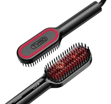 TYMO Hair Straightener Ionic Mini Hair Straightening Brush 16 Levels Fast Heat