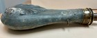 Vintage  Brass  CollarGun Powder Flask with Civil War Design 1800’s — photo 3