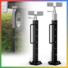 RV Slide Out Support Jacks Heavy Duty Steel 19 47 Inch Silver Camper Trailer