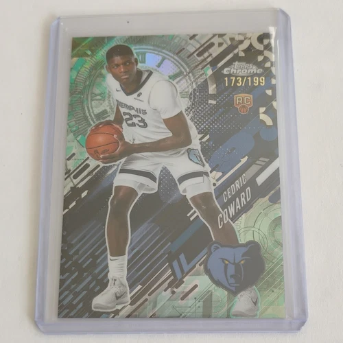 2025 Topps Chrome Cedric Coward Refractors Aqua (RAW)