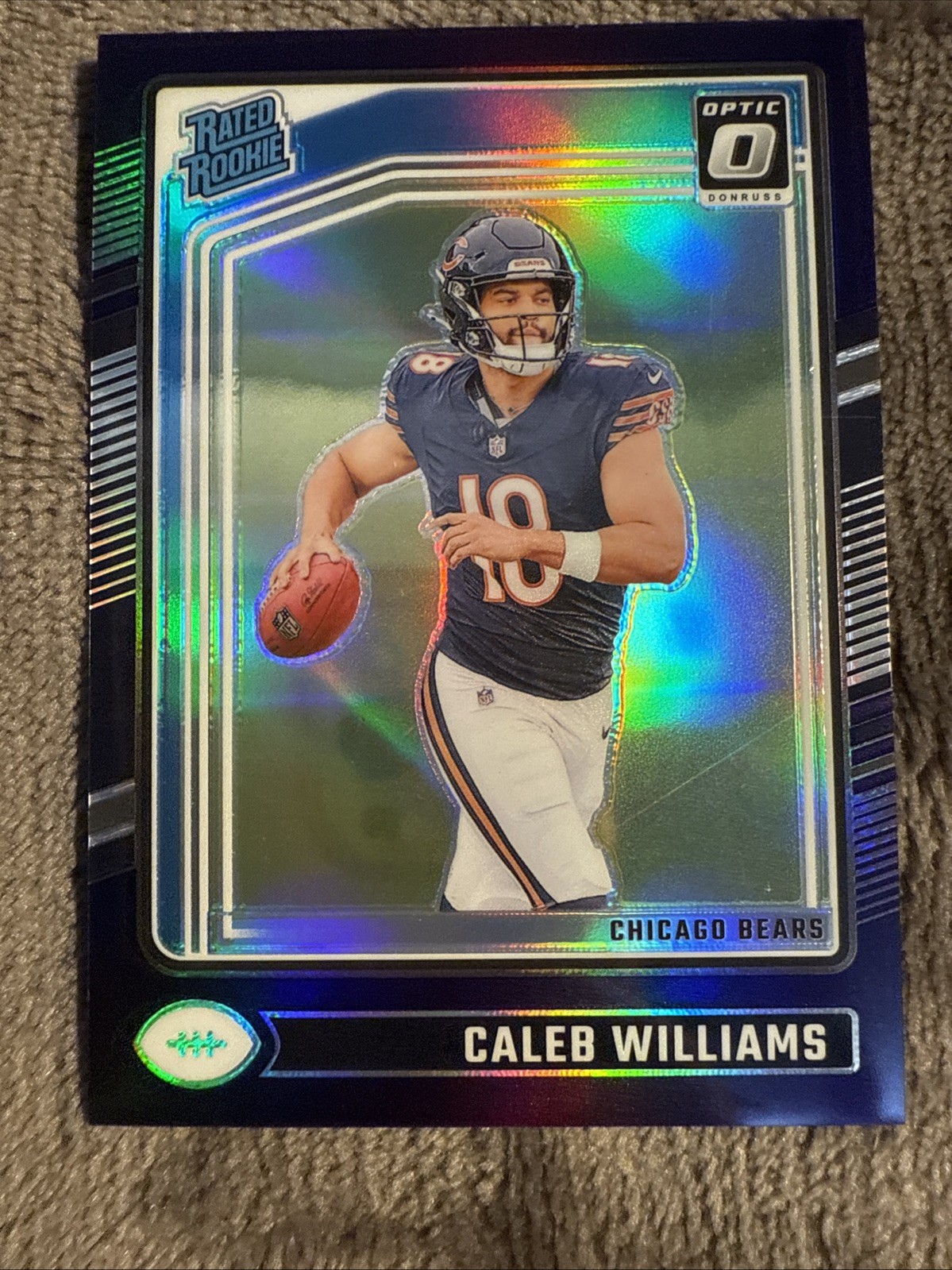 2024 Panini Donruss Optic Rated Rookie RC Caleb Williams #201 Purple Prizm /60