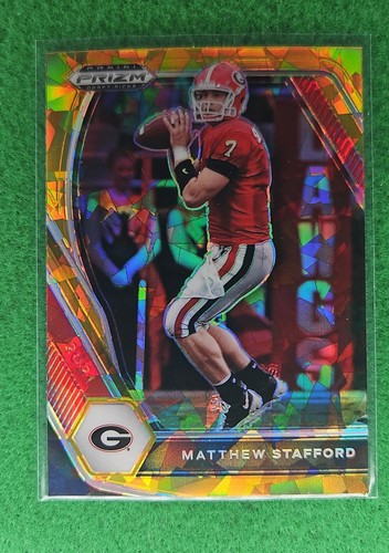 2021 Panini Prizm Draft Picks - Matthew Stafford #19 Gold Ice Prizm