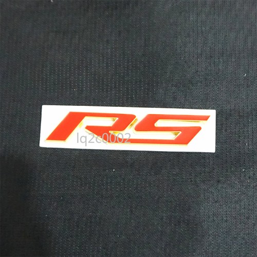 1x Golden Chrome Red RS Metal Decal Badge Sticker Emblem Racing Motor Line Trunk - Picture 5 of 16
